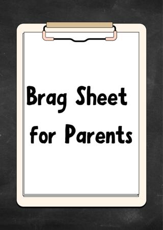 Brag Sheet for Parents thumbnail