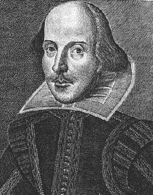 Headshot of the writer, "William Shakespeare"