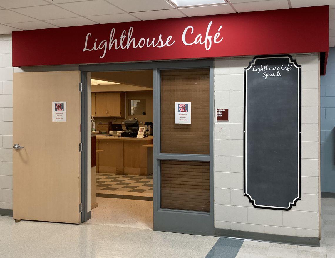 Entrance to the Lighthouse Cafe