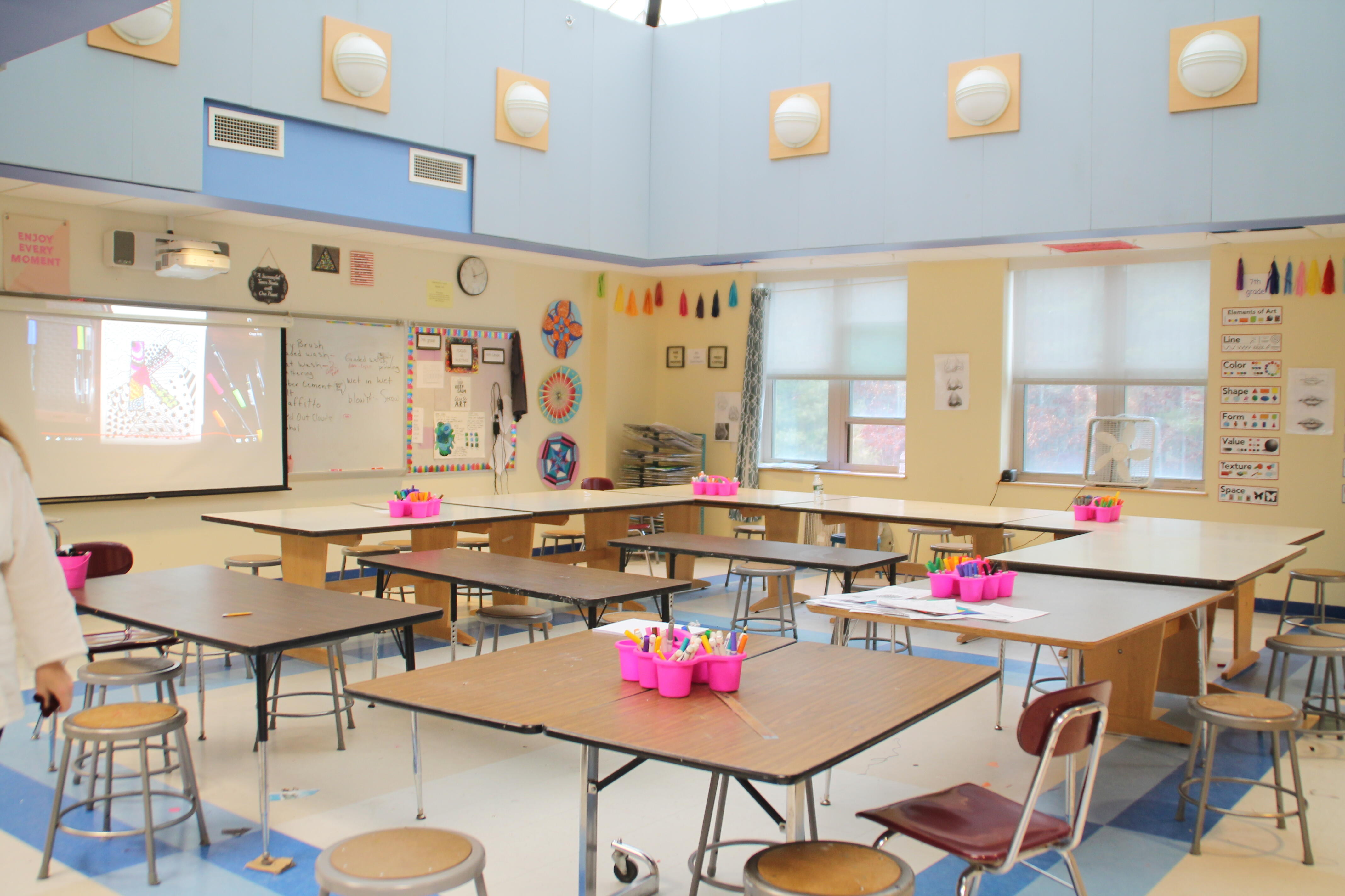 Classroom at Silver Lake Regional Middle School